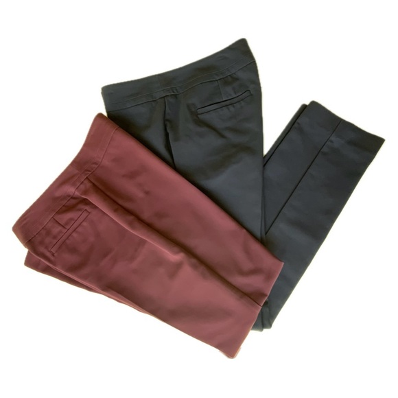 Ann Taylor factory size 4 curvy straight leg pants. GUC. You get both pairs! - Picture 5 of 5